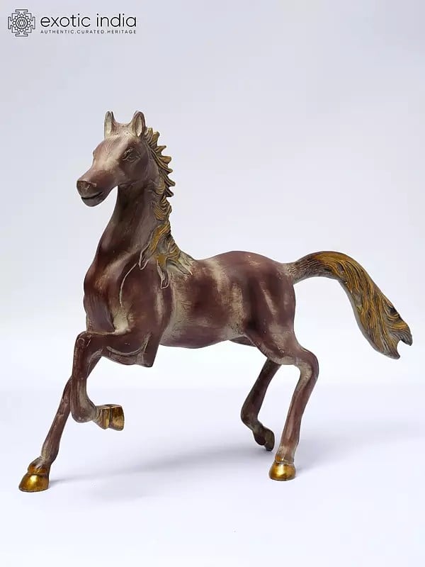 Brass Running Horse Figurine | Magnificent Horse Statue