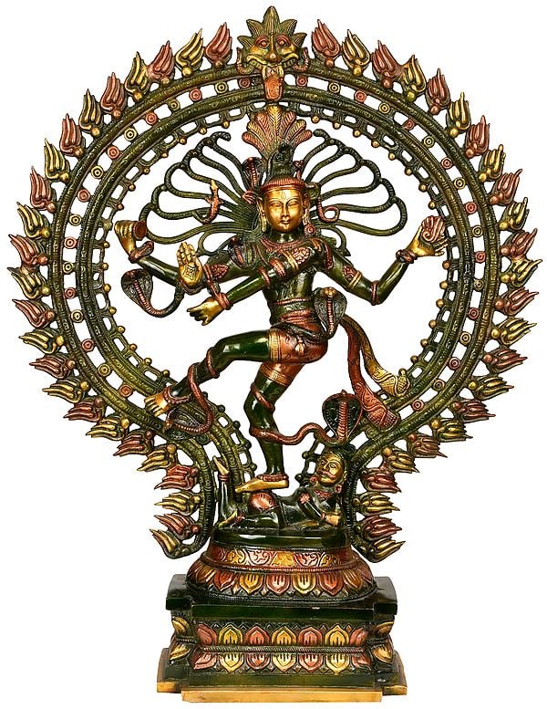 28" Lord Shiva as Nataraja In Brass | Handmade | Made In India