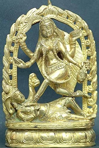 7" Kali Dances to the Beat of Shiva's Drum In Brass | Handmade | Made In India