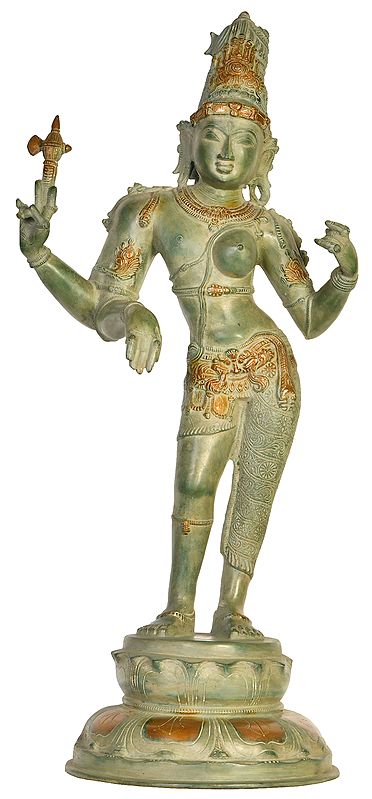 26" Ardhanarishvara In Brass | Handmade | Made In India