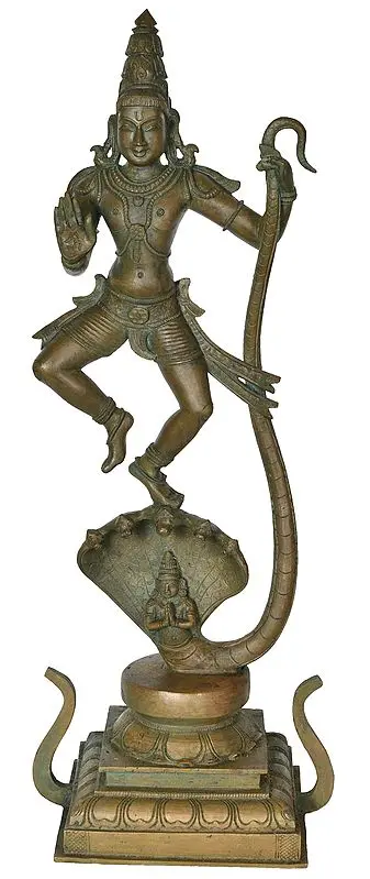 Lord Krishna with Serpent Kaliya
