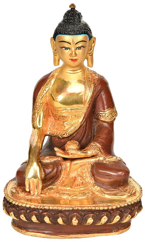 Made in Nepal Lord Buddha in Earth Witness Gesture - Tibetan Buddhist Deity