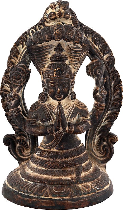 5" Brass Patanjali Idol | Handmade Statue | Made in India