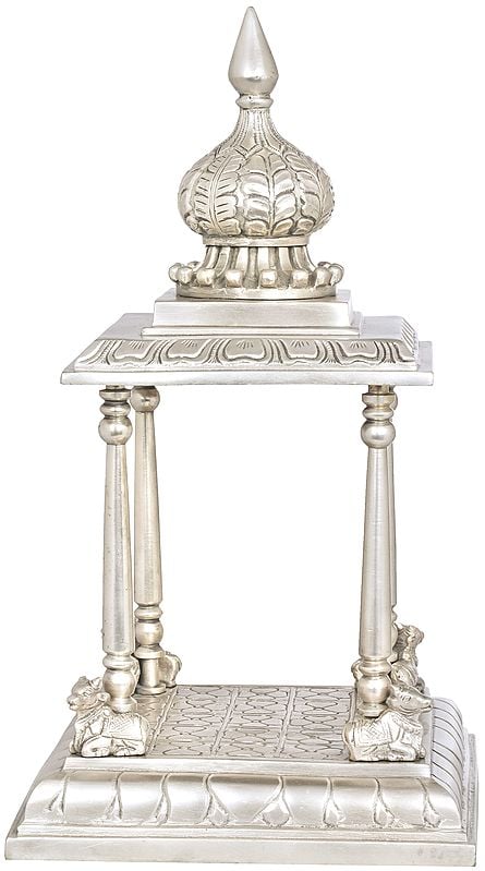 13" Vedika: Makeshift Altar In Brass | Handmade | Made In India