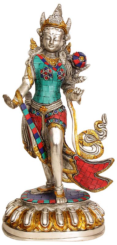 12" Standing Tara (Tibetan Buddhist Goddess) In Brass | Handmade | Made In India