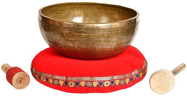 Superfine Hand Hammered Large Size Singing Bowl - Tibetan Buddhist