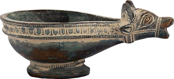 4" Nandi Oil Lamp (Diya) In Brass | Handmade | Made In India