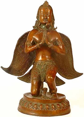 13" Handmade Garuda Bird Statue | Spiritual Home Decor