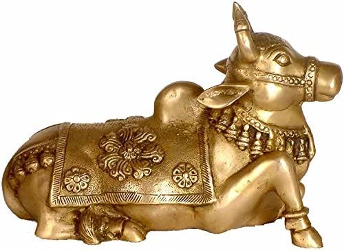 10" Nandi In Brass | Handmade | Made In India