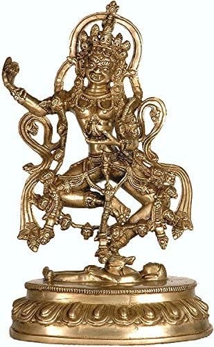 12" (Tibetan Buddhist Deity) Yogini In Brass | Handmade | Made In India
