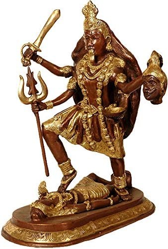 13" Kali - The Most Powerful Goddess In Brass | Handmade | Made In India