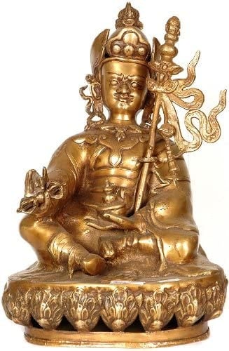 17" (Tibetan Buddhist Deity) Padmasambhava - The Second Buddha In Brass | Handmade | Made In India