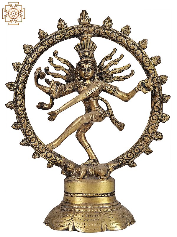 7" Nataraja Brass Statue | Handmade | Made in India