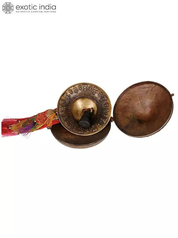 6" Tibetan Buddhist Cymbals with Case | Handmade