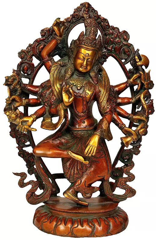 12" Dancing Shiva In Brass | Handmade | Made In India
