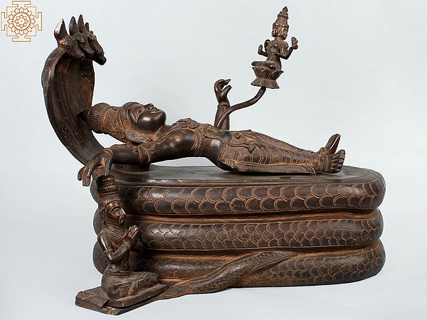 19" Sheshashayi Vishnu, And The Birth Of Lord Brahma | Handmade