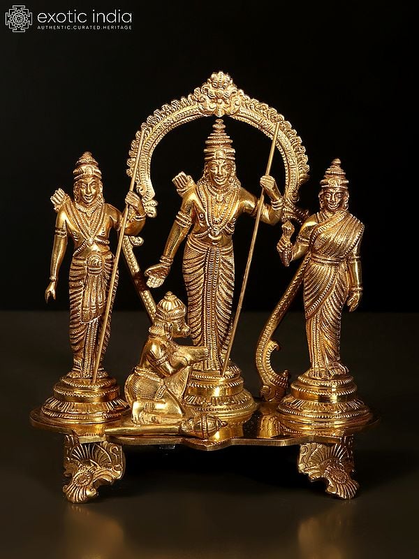7" Ram Darbar In Brass