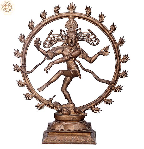 18" Nataraja | Handmade | Madhuchista Vidhana (Lost-Wax) | Panchaloha Bronze from Swamimalai