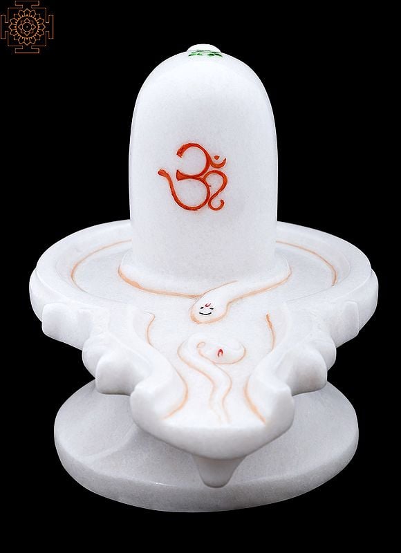 White Marble Shiva Linga