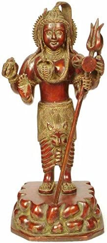 14" Standing Siva In Brass | Handmade | Made In India