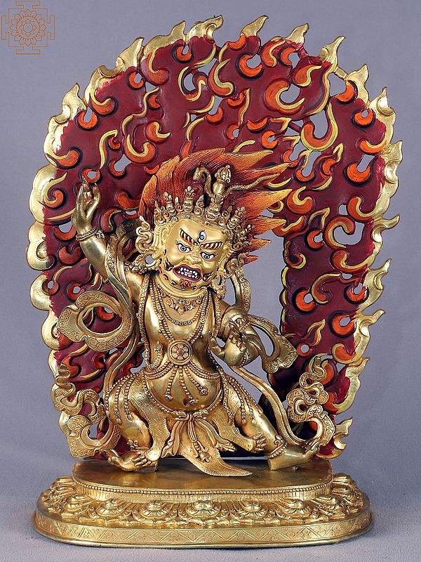 18" Vajrapani Statue from Nepal | Nepalese Copper Statue