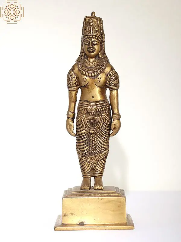 12" King Indra | Brass Statue