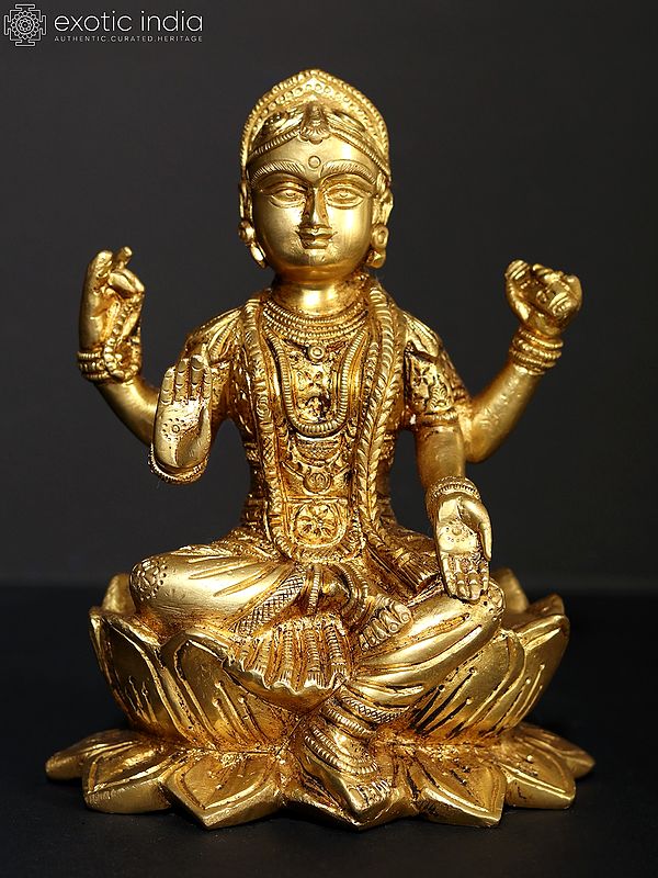 6" Hindu Goddess Balambika (Bala Tripurasundari) | Brass Statue