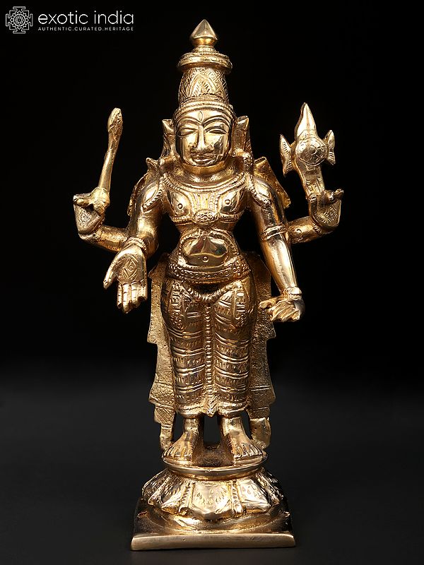 8" Hindu God | Brass Statue