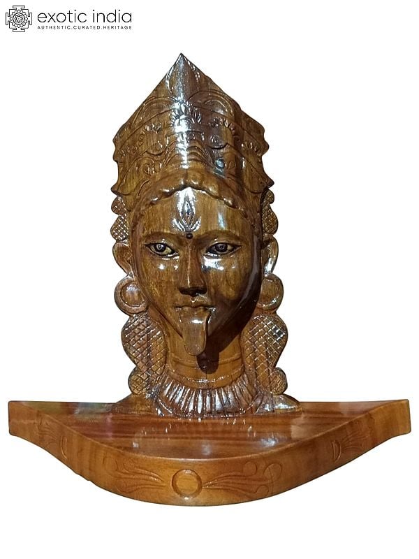 16" Wood Goddess Mahakali Head