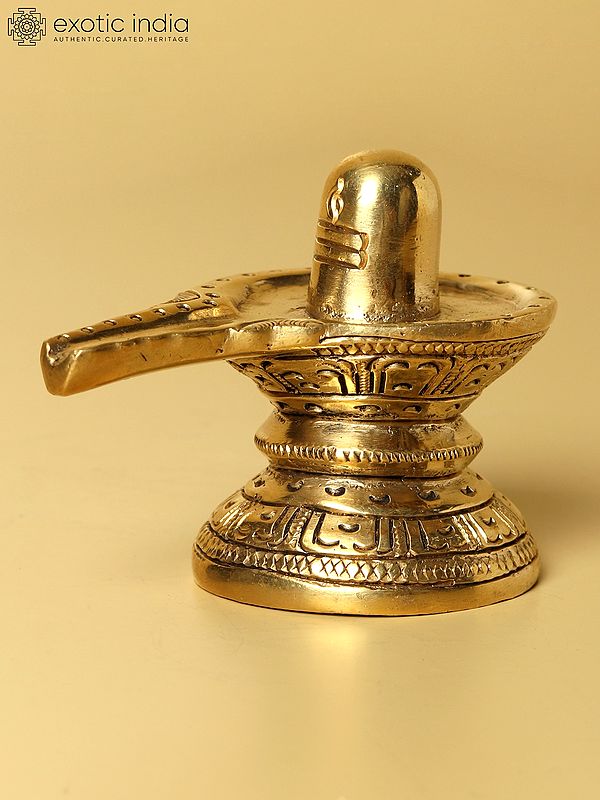 2" Small Shivalinga Brass Statue