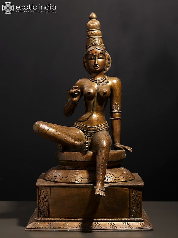 22" Goddess Bhogashakti (Parvati) Bronze Statue