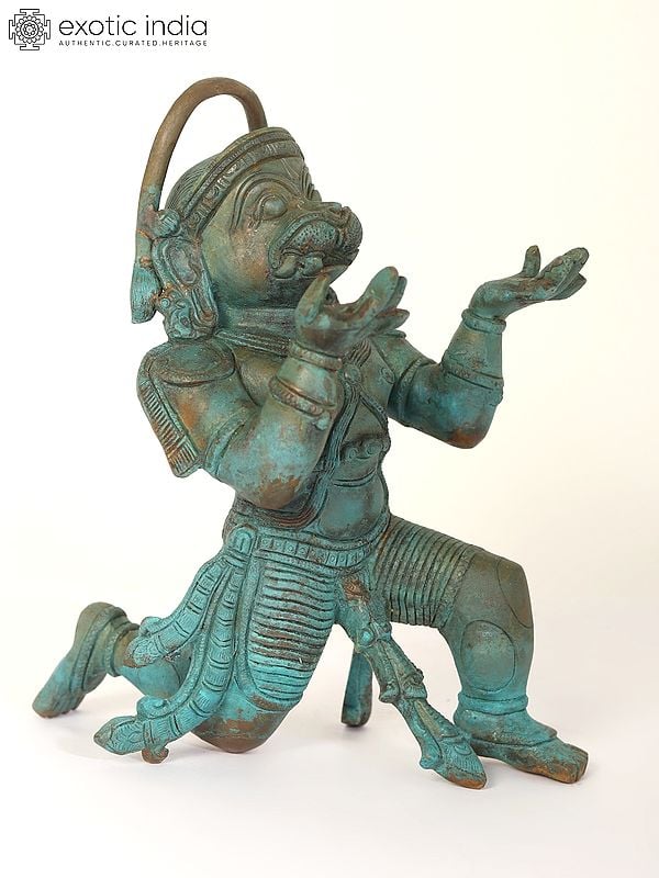 9" Ram Bhakta Hanuman | Bronze Statue