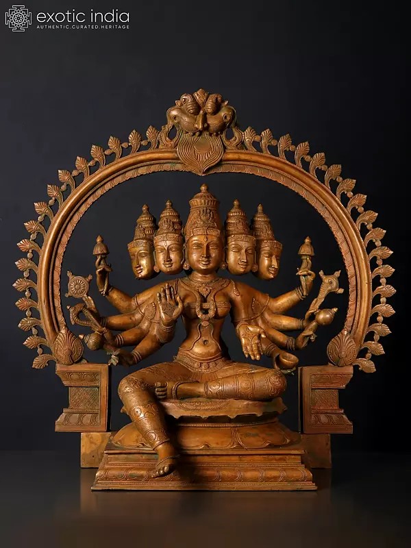 24" Goddess Gayatri - Mother of The Vedas | Bronze Statue
