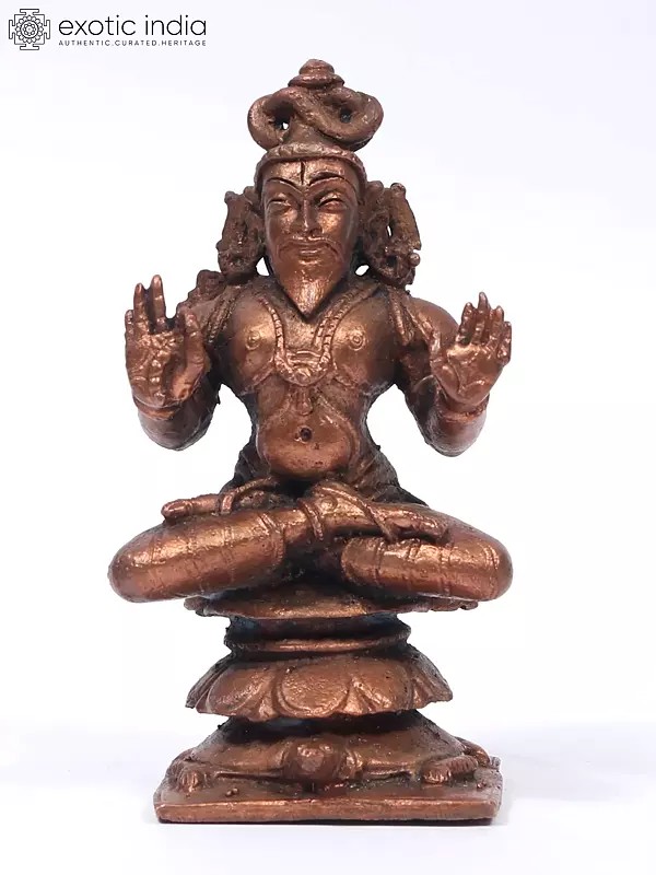 3" Small Maharishi Veda Vyasa | Copper Statue