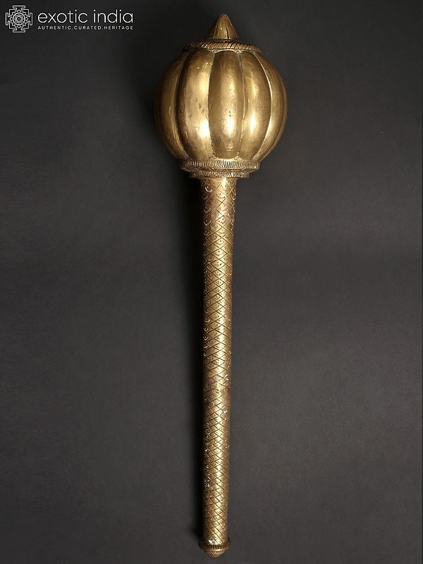 29" Brass Mace (Gada) - Weapon of Lord Hanuman