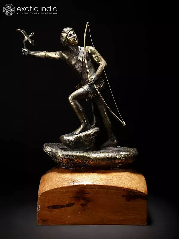 14" Handcrafted Birsa Munda Statue
