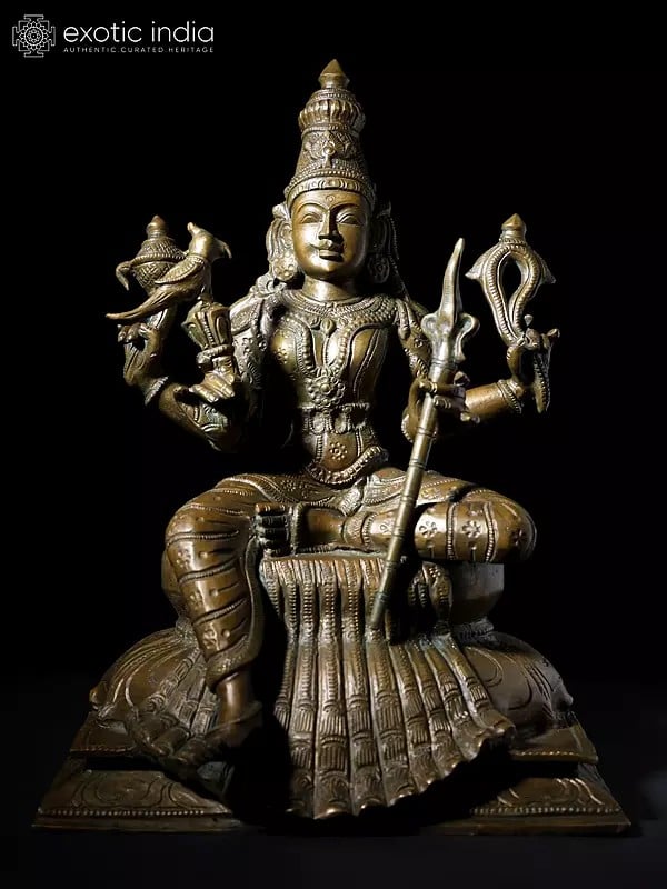 12" Goddess Rajarajeshvari | Bronze Statue