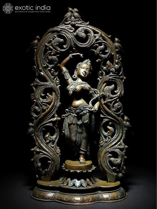 19" Dancing Apsara | Bronze Statue