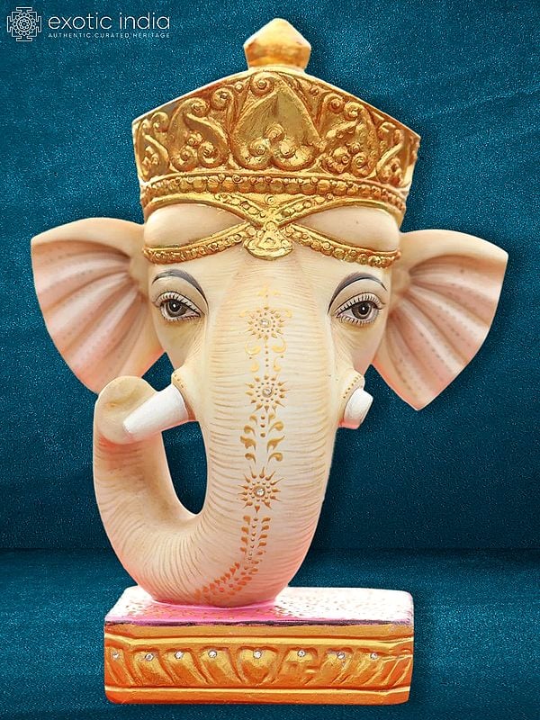12" Hand Carved Lord Ganesha | For Home And Decor