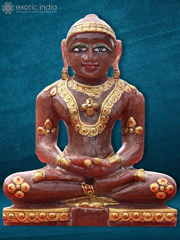 5" Jain Sculpture In Padmasana | Hand Carved | Stone Statue