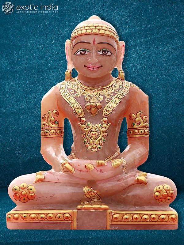 7" Natural Margaj Stone Made Jain Idol | Stone Statue