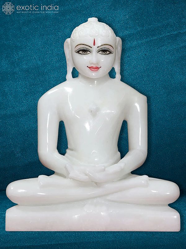 9" God Mahavir - Founder Of Jainism | Marble Statue