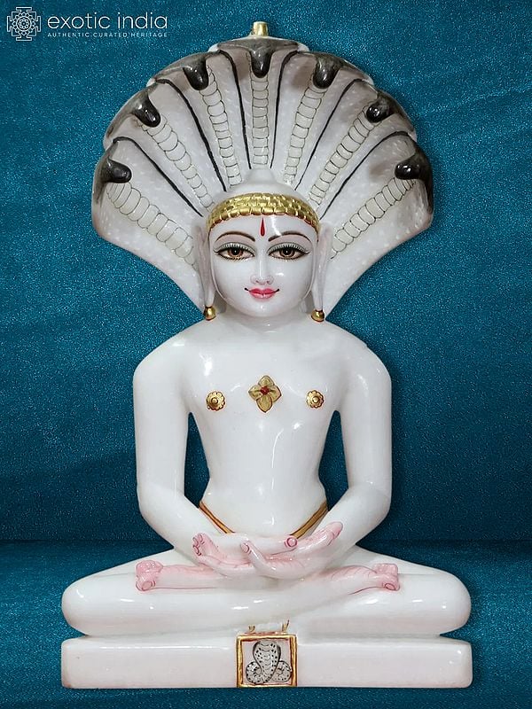 17" Sitting Parshwanath Idol | Statue For Temple