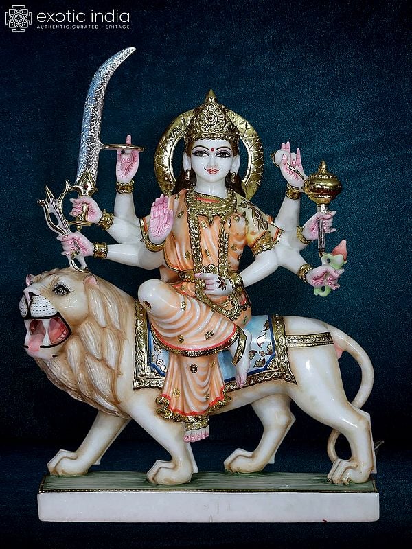 24" Durga Maa Statue - Symbolic Of Shakti