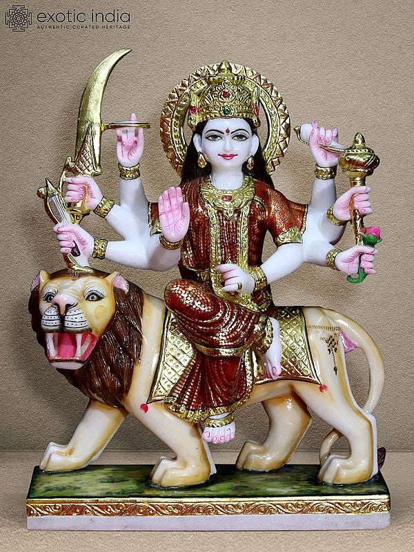 24" Durga Maa Statue - Protects From Evil Powers