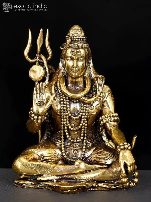 Superfine Blessing Lord Shiva | Brass Statue