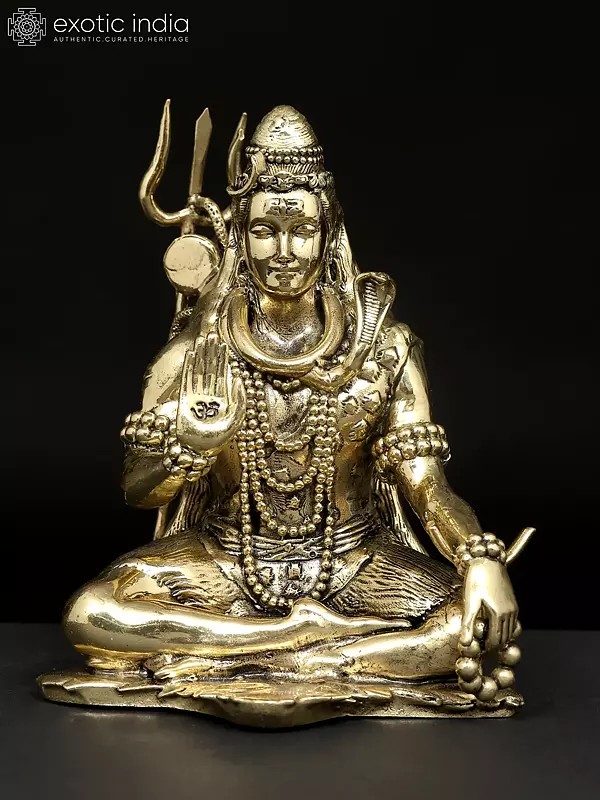 Superfine Blessing Lord Shiva | Brass Statue