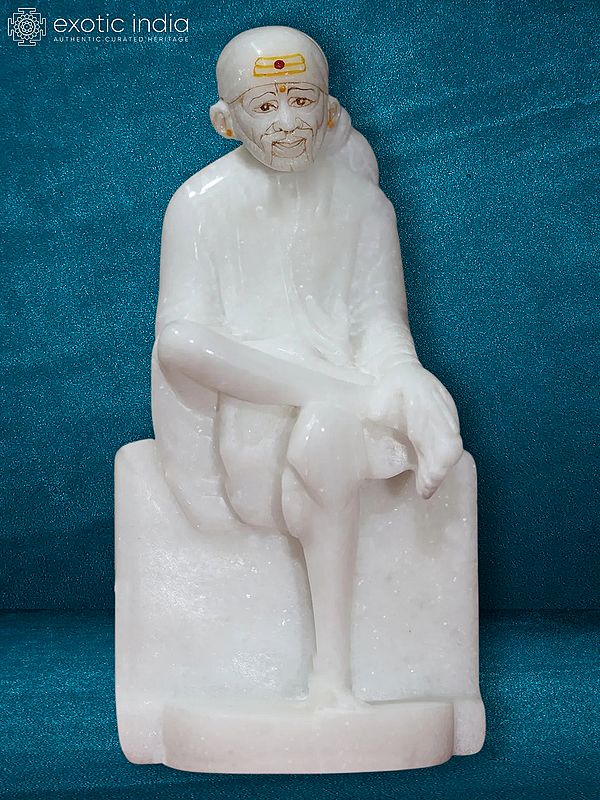 6" Sai - Beloved Of Devotees | White Makrana Marble Statue