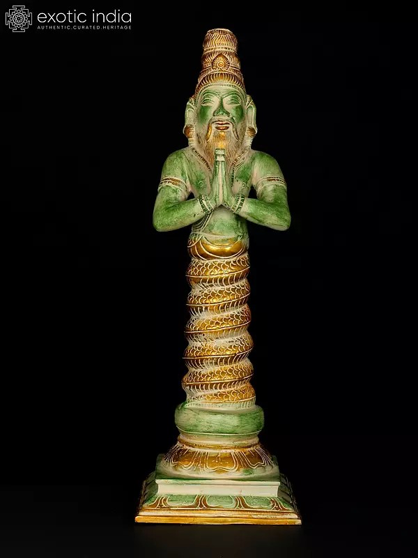 17" Sage Patanjali | Brass Statue