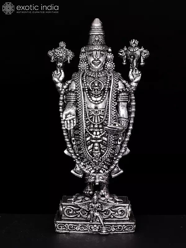 8" Superfine Lord Tirupati Balaji Brass Statue with Garuda | Different Sizes Venkateshvara Idol